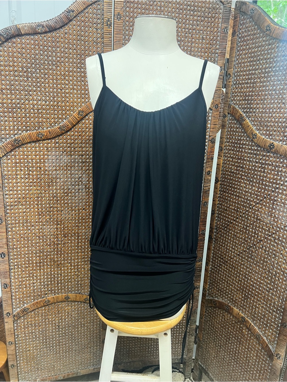 Magic suit swimsuit top black size 8